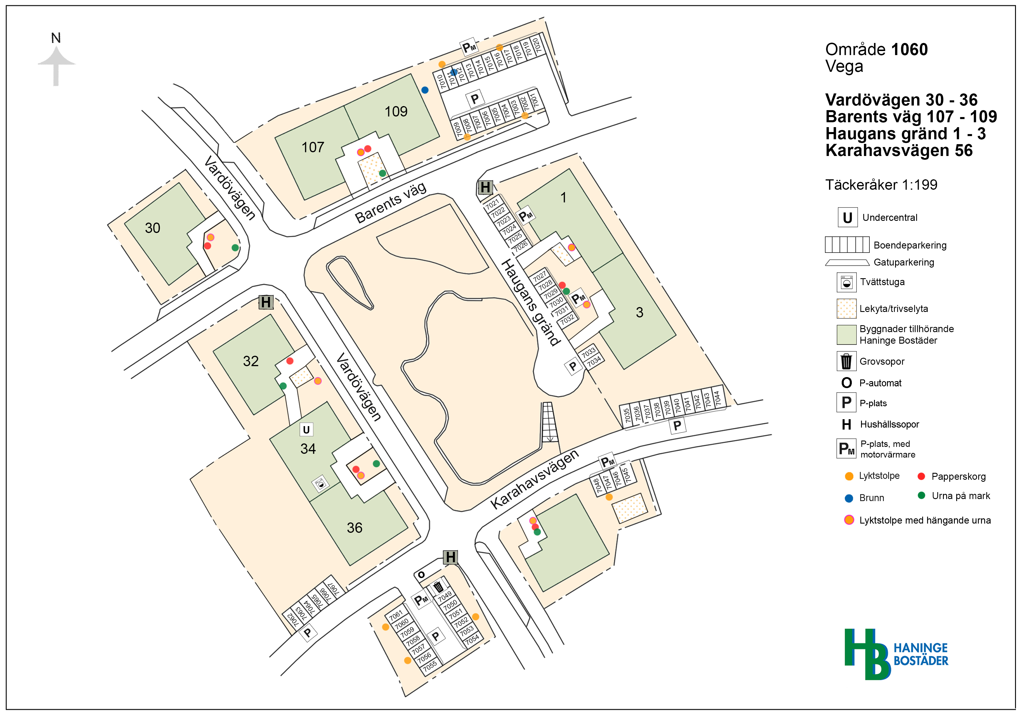 Översyn av parkeringsplatser, Vega